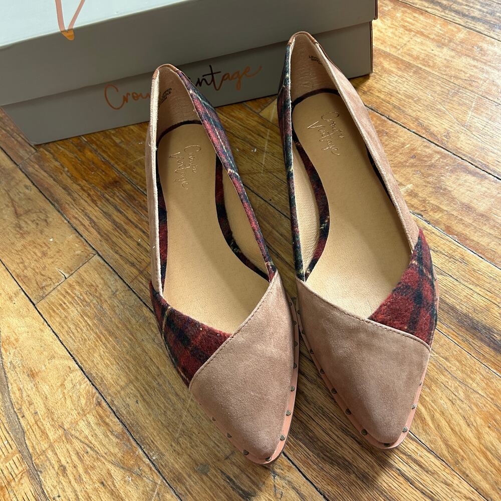 Crown vintage Camel Plaid Flats - Picture 3 of 11